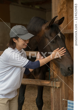 horse, female, lady 124028463