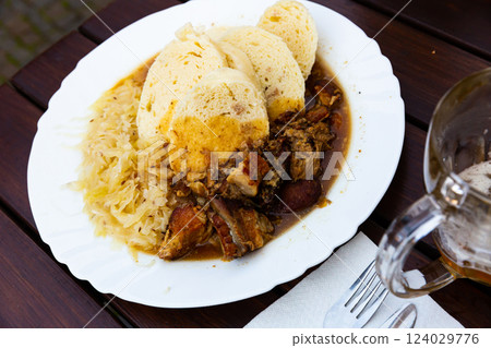 Moravsky vrabec, typical czech dish 124029776