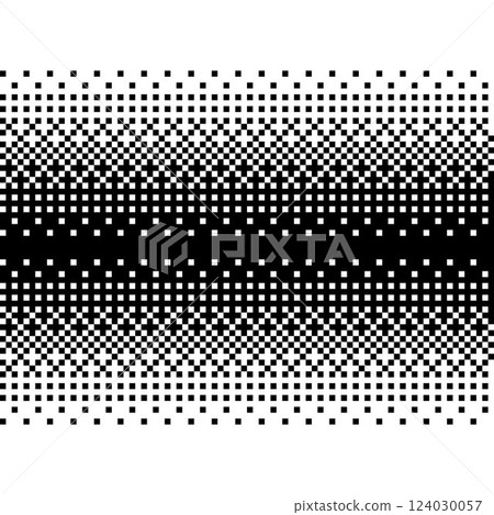 簡單像素藝術插畫素材 - 黑色至透明(白色)漸層 - 正方形 簡單像素藝術插畫素材 - 黑色至透明(白色)漸層 - 正方形 124030057