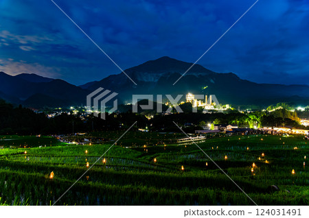 Chichibu Terasaka Rice Terrace Firefly Bonfire Festival 124031491