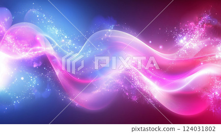 藍色和粉紅色的抽象的背景材料（AI 生成的圖像） 124031802