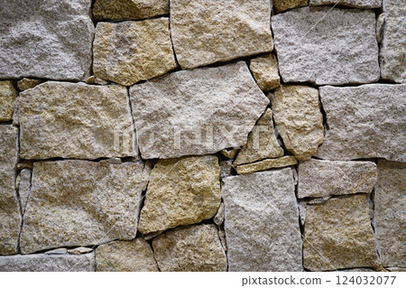 Background of stone wall texture 124032077