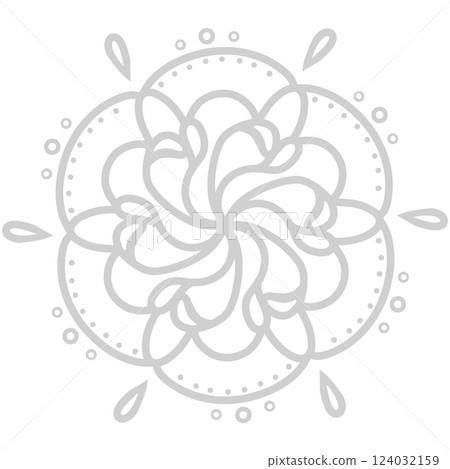 Grey rose-patterned lace Grey rose-patterned lace 124032159