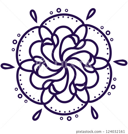 Purple rose-like lace Purple rose-like lace 124032161