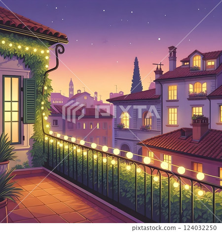 Sunset on the Balcony. 124032250