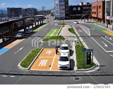R Iida Line Komagane Station Rotary in front of the station 124032363