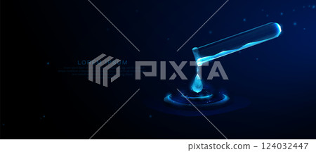 Futuristic Laboratory Testing and Biotechnology Concept 124032447