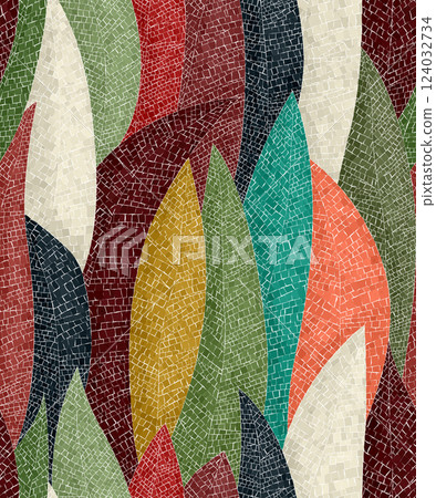 Fall mosaic pattern Fall mosaic pattern 124032734