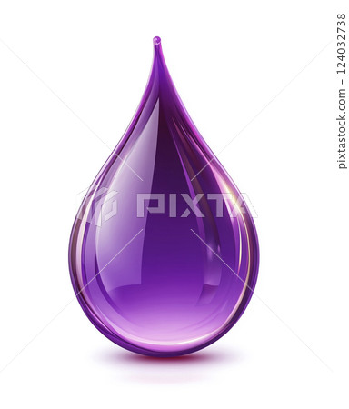紫色水滴AI圖片 124032738