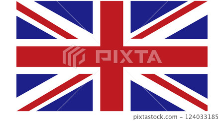 英國國旗向量插圖 英國國旗向量插圖 124033185