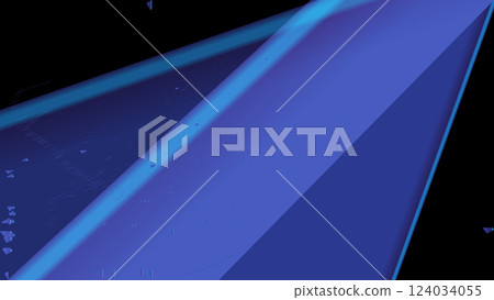 Blue Lines Background. Digital Design Print For Presentation 124034055