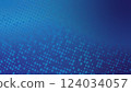 Blue Tech Background. Digital Design Print For Presentation 124034057