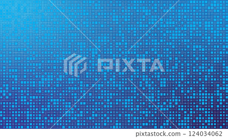 Blue Tech Background. Digital Design Print For Presentation 124034062