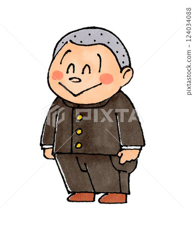 剃頭的男孩（校服） 124034088