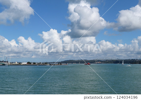 Auckland harbour view 124034196
