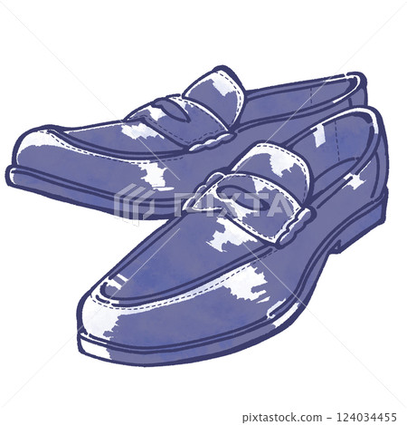 Illustration of loafers Illustration of loafers 124034455