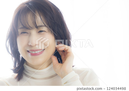 一個中年婦女的肖像 124034498