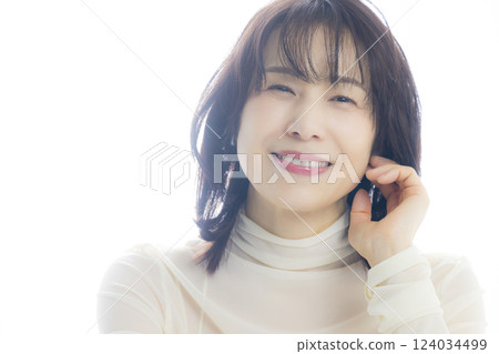 一個中年婦女的肖像 124034499