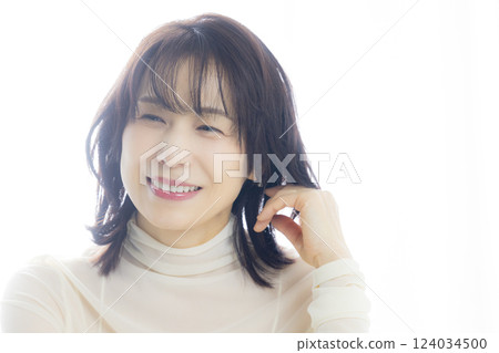 Portrait of a middle-aged woman 124034500