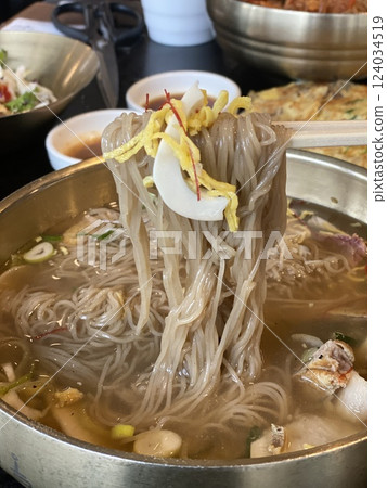 Mul Naengmyeon (Cold Noodles) Mul Naengmyeon (Cold Noodles) 124034519