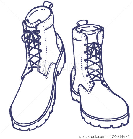 Illustration of boots Illustration of boots 124034685