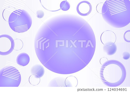 商業背景插圖：未來主義太空紫色幾何圖案漸變抽象時尚現代 124034691