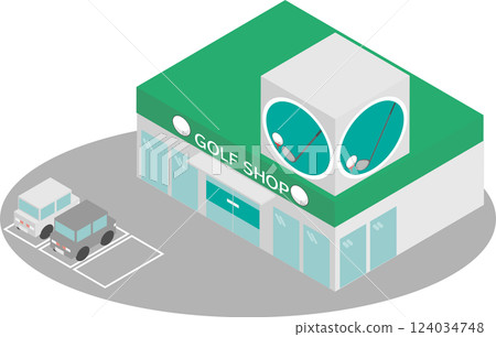 等距高爾夫設備商店外觀影像 等距高爾夫設備商店外觀影像 124034748