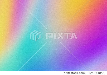 Vibrant Gradient Abstract in Pastel Blue, Purple, Yellow, Modern 90s Aesthetic 124034855
