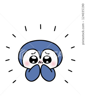 眼睛閃閃發光的企鵝 眼睛閃閃發光的企鵝 124035190