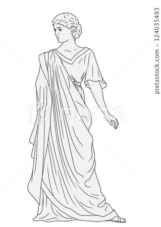 Vector Greek women. 124035493