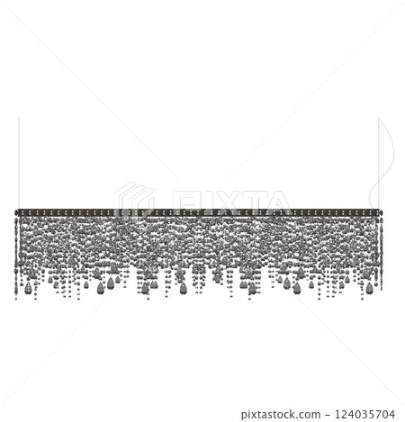 crystal chandelier for the interior isolated on transparent background, home lighting, 3D illustration, cg render crystal chandelier for the interior isolated on transparent background, home lighting, 3D illustration, cg render 124035704