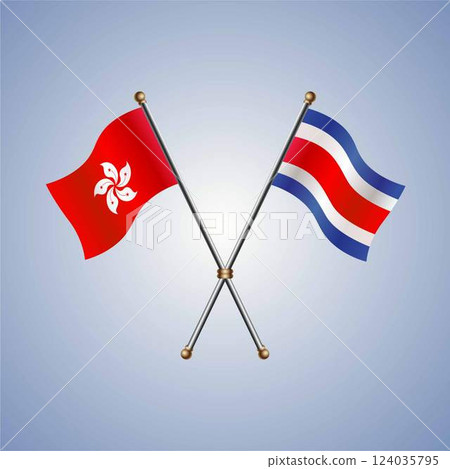Hong Kong and Costa Rica flags relations Hong Kong and Costa Rica flags relations 124035795
