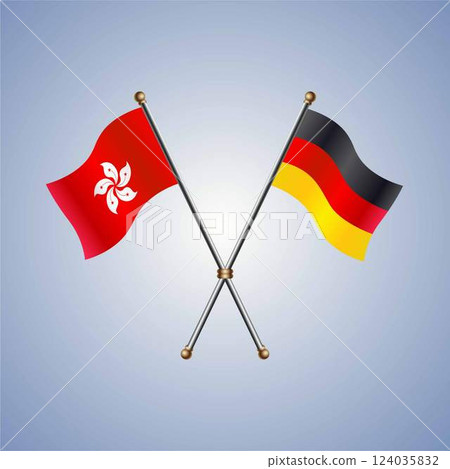 Hong Kong and Germany flags relations 124035832