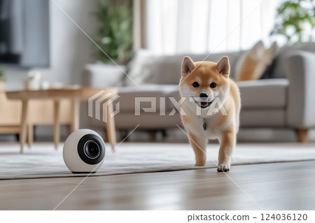 Image of a pet monitoring camera: Shiba Inu 124036120