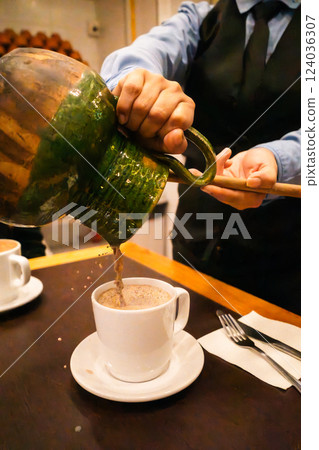 Mexican chocolate drink 124036307