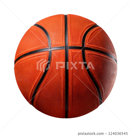 Classic Orange Basketball with Black Ribbing 124036545