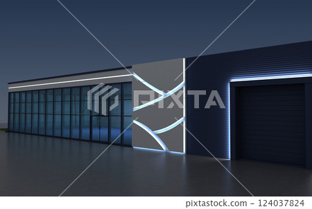 3d render exterior mall, exterior visualization, 3D illustration 3d render exterior mall, exterior visualization, 3D illustration 124037824