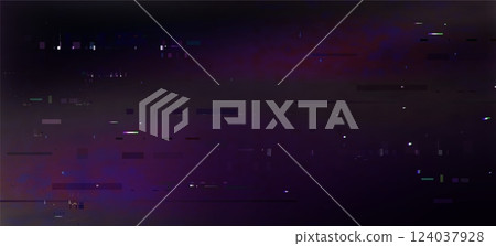 Pixel glitch noise texture with distorted effect Pixel glitch noise texture with distorted effect 124037928