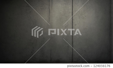 black concrete wall and floor. grungy wall background 124038176