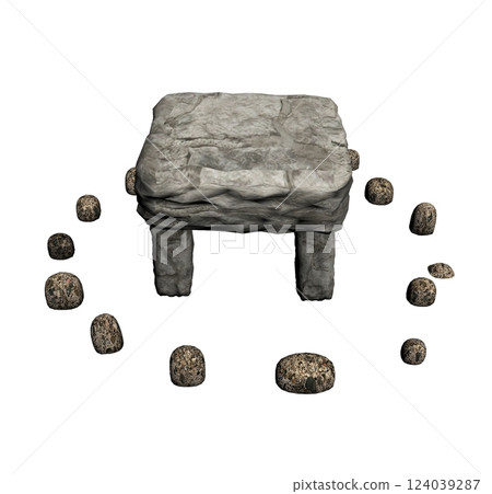 altar monument, 3d visualization, illustration 124039287