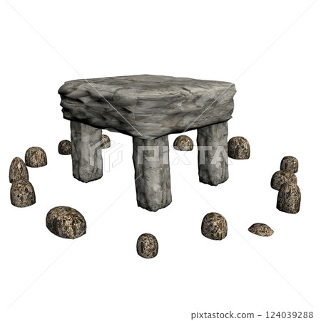 altar monument, 3d visualization, illustration 124039288