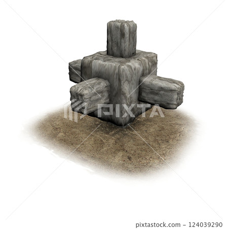 altar monument, 3d visualization, illustration 124039290