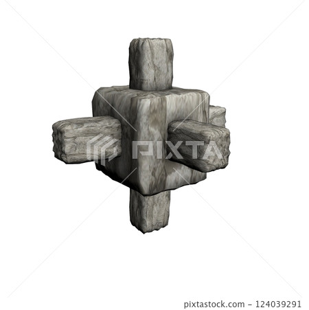 altar monument, 3d visualization, illustration 124039291