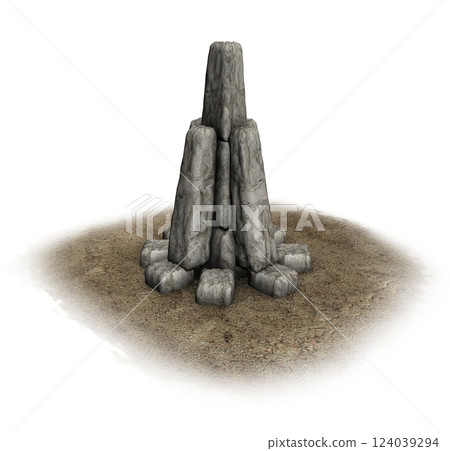 altar monument, 3d visualization, illustration altar monument, 3d visualization, illustration 124039294