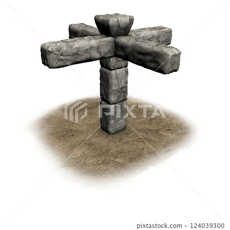altar monument, 3d visualization, illustration 124039300