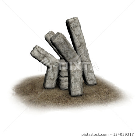 altar monument, 3d visualization, illustration 124039317