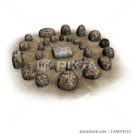 altar monument, 3d visualization, illustration 124039331