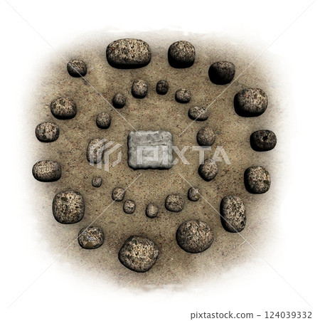 altar monument, 3d visualization, illustration 124039332