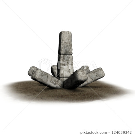 altar monument, 3d visualization, illustration altar monument, 3d visualization, illustration 124039342