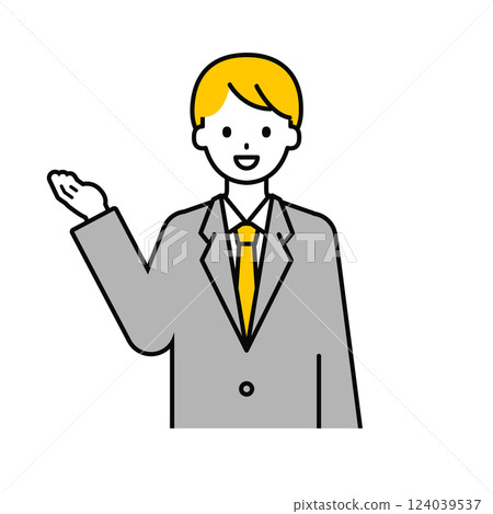 Upper body pose_simple office worker male 17 124039537